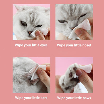 120 Pcs Non-Woven Pet Eye Cleaning Wipes