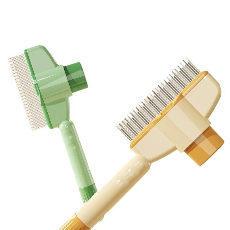 Professional Cat Pet Needled Comb With Release Button