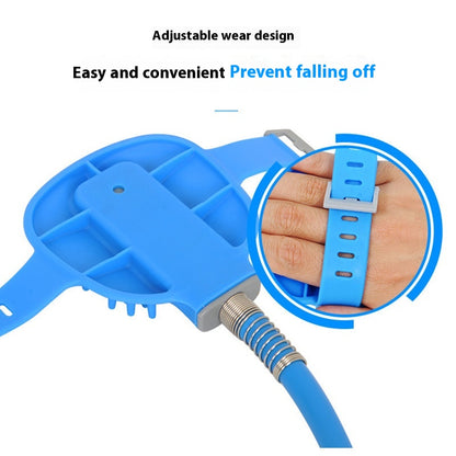 Outdoor Silicone Pet Bathing Shower Brush