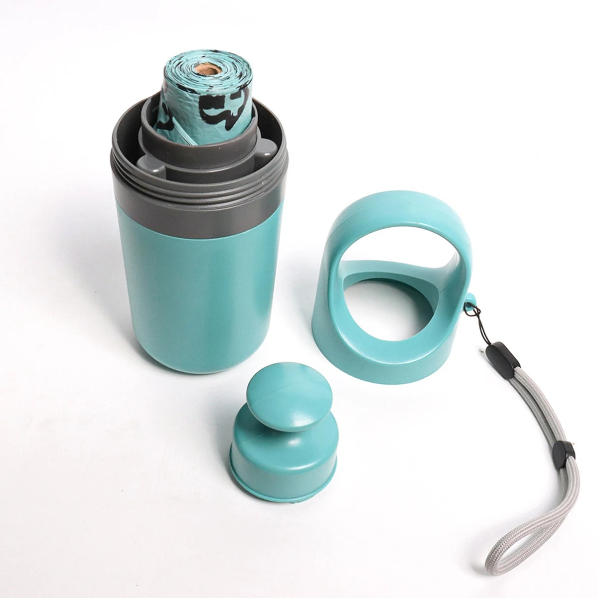 Portable Dog Poop Scooper With Built-in Dispenser
