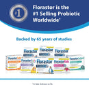 Florastor Probiotics for Digestive and Immune Health, 100 Capsules, Probiotics for Women & Men, Helps Flush Out Bad Bacteria, Boosts The Good with Our Unique Strain Saccharomyces Boulardii