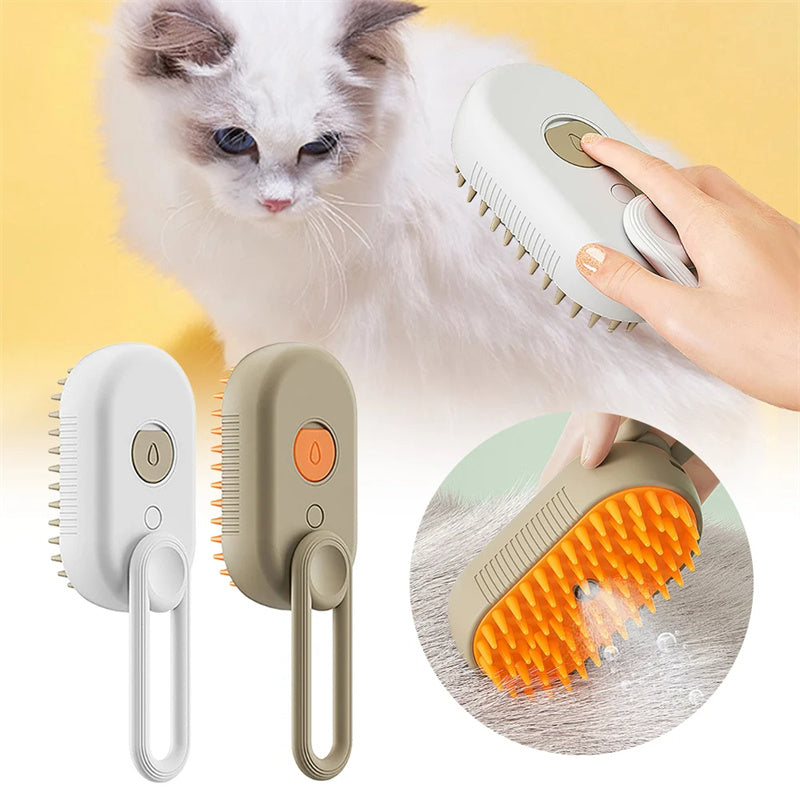 3 In 1 Electric Cat Steam Hair Brush