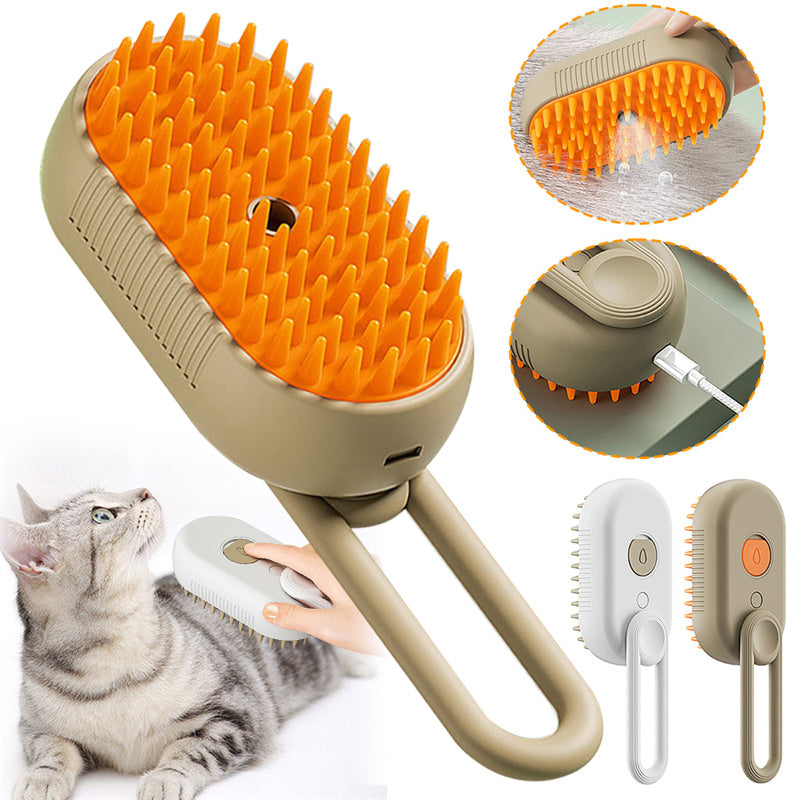 3 In 1 Electric Cat Steam Hair Brush