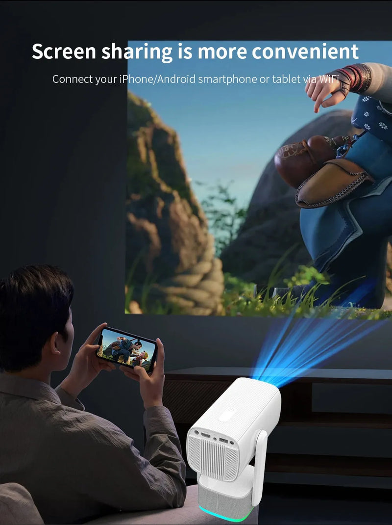 Portable 4K Android Projector