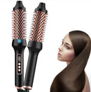 2-in-1 Hair Straightener & Curler Brush with PTC Heating