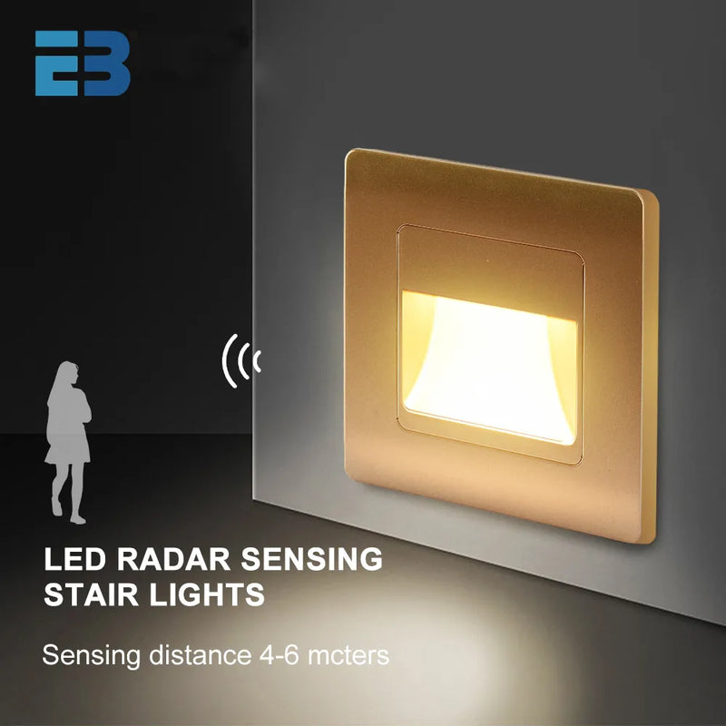 Led PIR Sensor Stair Light 4 Colors