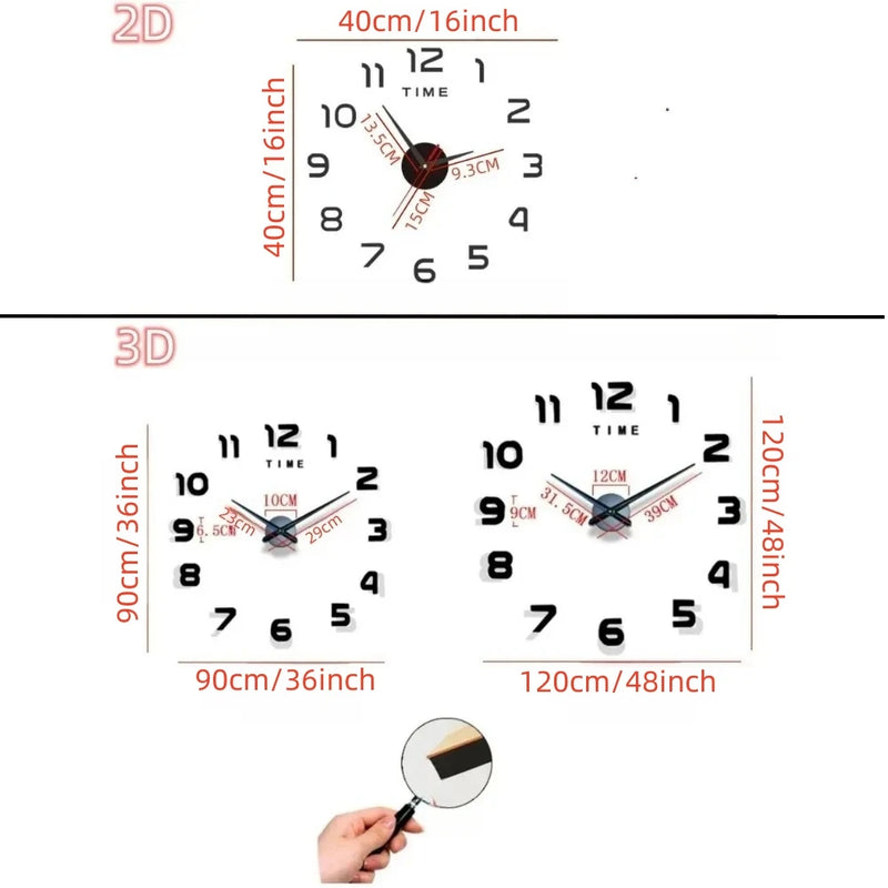 Modern Design Large Wall Clock