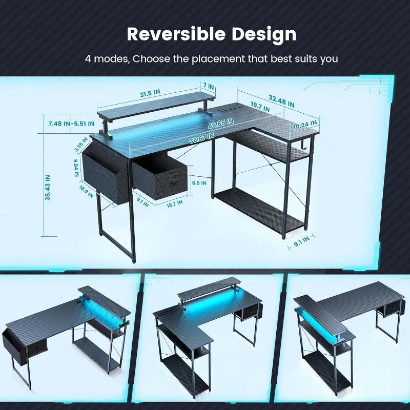 L Shaped Computer Desk