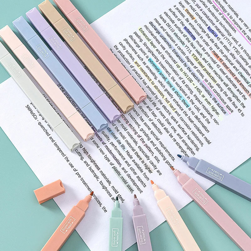 6pcs/Set Highlighter Pen