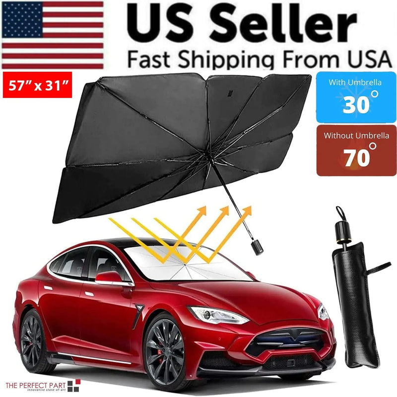 57" SunShield Umbrella for Car Windshields