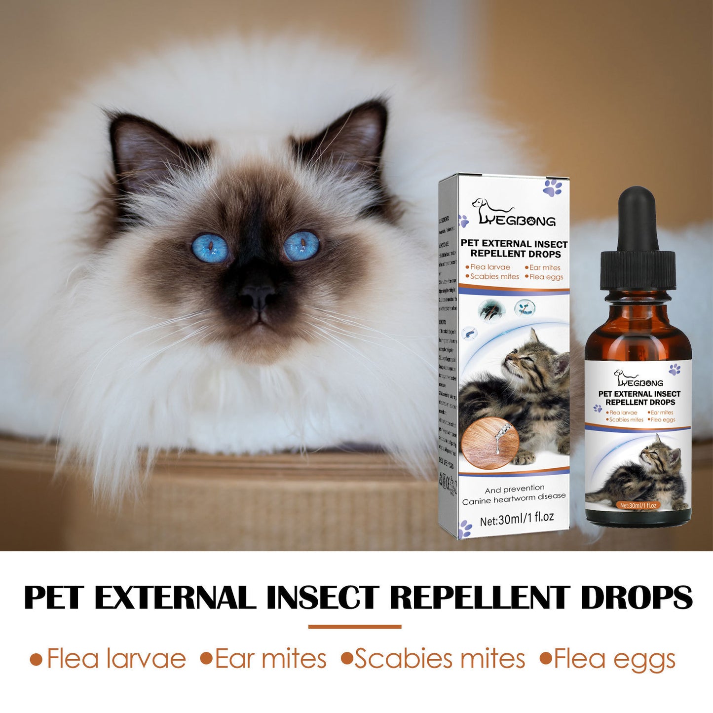 Tick Flea Cleaning Dog Spray Drops