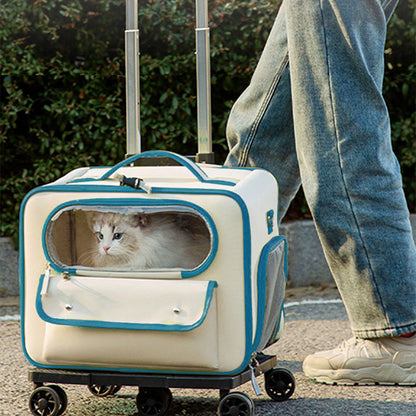 Anti-stress Pet Going Out Trolley Backpack