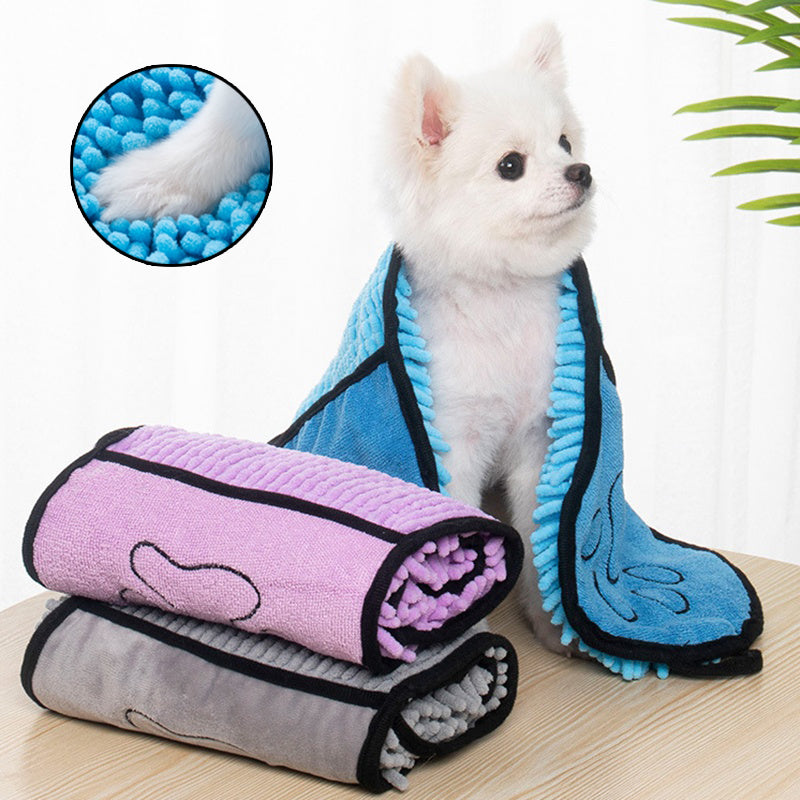Super Absorbent Dog Microfiber Bath Towel