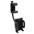 Universal 360° Car Rearview Mirror Mount Stand Holder Cradle For Cell Phone GPS