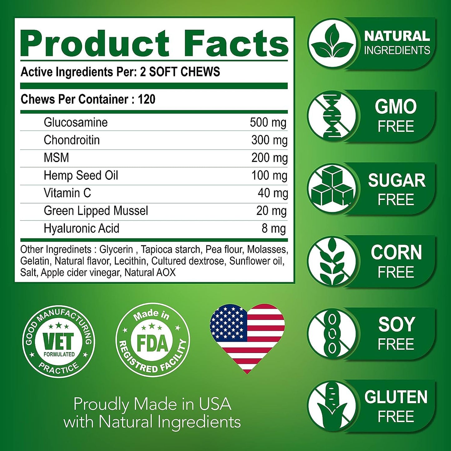 Pet Chondroitin Hip & Joint Supplement