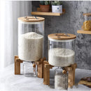 Large-Capacity Glass Rice Storage Jar with Seal